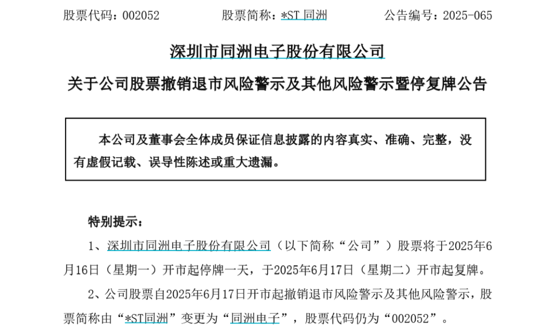 知名A股，“摘星脱帽”
